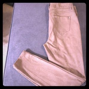 Snakeskin suede pants Size 4